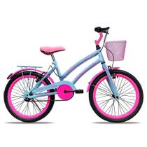 Bicicleta Infantil Celina Aro 20 Freio V-Brake Nylon com Cestinha - Colli Bike