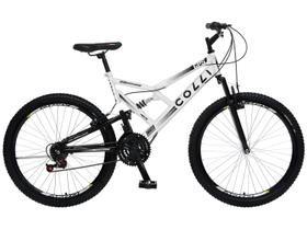 Bicicleta Infantil Colli GPS Aro 26 Quadro Dupla Suspensão, Tamanho 19, Freio V-Break, Branco Bicicleta Infantil Colli GPS Aro 26 Quadro Dupla Suspensão, Tamanho 19, Freio V-Break, Branco