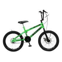 Bicicleta infantil colli skill boy aro 20 com freio a disco verde neon