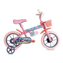 Bicicleta Infantil Com Rodinha Menina Aro 12 Peppa Rosa Verden Bikes