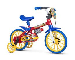 Bicicleta Infantil com Rodinhas Aro 12 Fireman Nathor