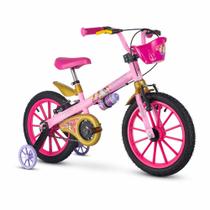 Bicicleta Infantil com Rodinhas - Aro 16 - Princesas Disney - Nathor