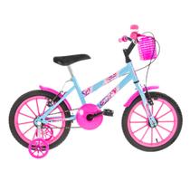 Bicicleta Infantil Criança Aro 16 Feminina Ultra Kids Com Rodinhas Menina