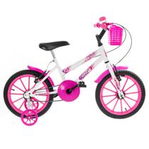 Bicicleta Infantil Criança Aro 16 Feminina Ultra Kids Com Rodinhas Menina