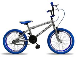Bicicleta Infantil Cross Cromada Bmx Aro 20 Aero Power Bike