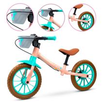 Bicicleta Infantil de Equilibrio Balance Love Aro 12 Rosa Claro Linda para Meninas Girl Presente Bicicleta Infantil de Equilibrio Balance Love Aro 12 Rosa Claro Linda para Meninas Girl Presente