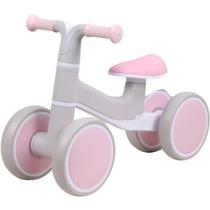 Bicicleta Infantil de Equilíbrio Premium Baby elite Rider 20kg Feminina Off White Rosa Menina Andador Sem Pedal Bebê 2 a 3 anos