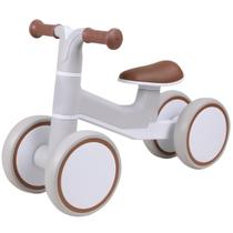 Bicicleta Infantil de Equilíbrio Premium Baby elite Rider 20kg Masculina Off White Cinza Menino Andador Sem Pedal Bebê 2 a 3 anos