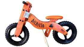 Bicicleta Infantil de Madeira Aro 12 - Bichiclo Laranja