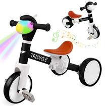 Bicicleta infantil de triciclo FZHZZ com luz e música de 1 a 5 anos