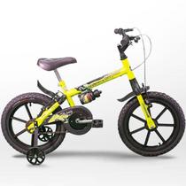 Bicicleta Infantil Dino Neon A16 com Garrafinha TK3 Track
