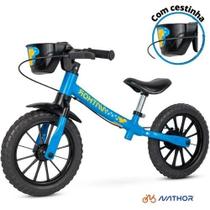 Bicicleta Infantil Equilíbrio Balance Bike Masculina Sem Pedal Aro 12 Nathor