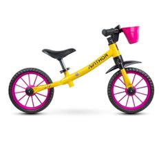 Bicicleta Infantil Equilíbrio Balance Drop Gardenamarela - Nathor
