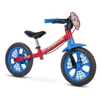 Bicicleta Infantil Equilíbrio Balance Nathor 12" Homem Aranha