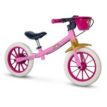 Bicicleta Infantil Equilíbrio Balance Nathor 12" Princesas