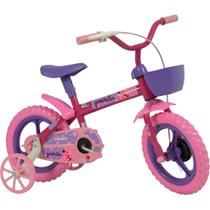 Bicicleta Infantil Feminina Aro 12 Athor Joaninha Rosa
