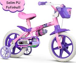 Bicicleta Infantil Feminina Aro 12 Rosa - Cat - Nathor