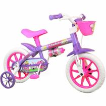 Bicicleta Infantil Feminina Aro 12 Violet Nathor
