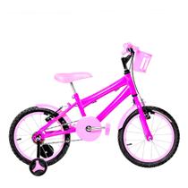 Bicicleta Infantil Feminina Aro 16 Alumínio Colorido