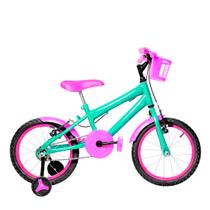 Bicicleta Infantil Feminina Aro 16 Alumínio Colorido