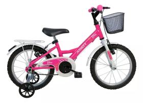 Bicicleta Infantil Feminina Aro 16 Com Cestinha Infantil Cor Bliss/rosa