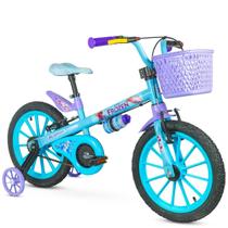 Bicicleta Infantil Feminina Aro 16 Frozen Cestao Rodinha 02 Bicicleta Infantil Feminina Aro 16 Frozen Cestao Rodinha 02