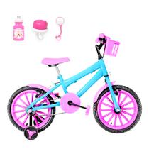 Bicicleta Infantil Feminina Aro 16 Nylon + Kit Passeio + Cestinha - FlexBikes