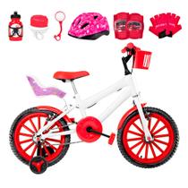 Bicicleta Infantil Feminina Aro 16 Nylon + Kit Premium - FlexBikes