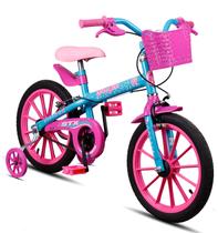 Bicicleta Infantil Feminina Aro 16 Star Girl Menina 4 a 6 Anos com Rodinhas