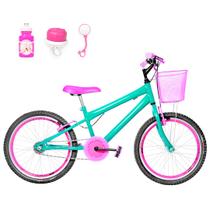 Bicicleta Infantil Feminina Aro 20 Aero + Kit Passeio