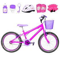 Bicicleta Infantil Feminina Aro 20 Aero + Kit Proteção