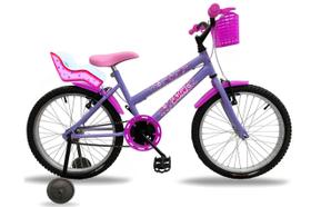 Bicicleta Infantil Feminina Aro 20 Cadeirinha Boneca Bella - Power Bike
