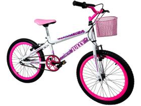 Bicicleta Infantil Feminina Aro 20 Colli Jully com Cesto Bicicleta Infantil Feminina Aro 20 Colli Jully com Cesto