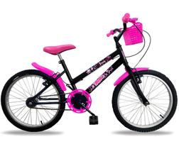 Bicicleta infantil feminina aro 20 natural comum preta Bicicleta infantil feminina aro 20 natural comum preta