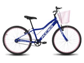 Bicicleta Infantil Feminina Aro 24 KOG Alumínio Com Cestinha