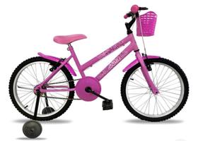 Bicicleta Infantil Feminina Com Rodinha Aro 20 Bella 2024Cor Rosa