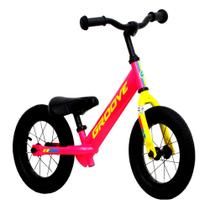 Bicicleta Infantil Groove Balance aro 12 Rosa/Amarelo/Azul