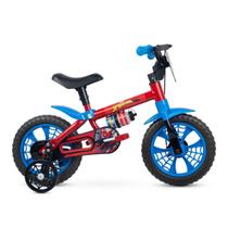 Bicicleta Infantil Homem Aranha Aro 12 Com Rodinha SpiderMan