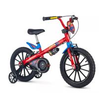 Bicicleta Infantil Homem Aranha Marvel Aro 16 Nathor Vermelho e Azul 101250160007 Bicicleta Infantil Homem Aranha Marvel Aro 16 Nathor Vermelho e Azul 101250160007