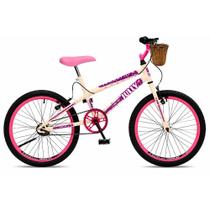 Bicicleta Infantil Jully A20 Com Cesta Cor Bege Retrol Colli Bicicleta Infantil Jully A20 Com Cesta Cor Bege Retrol Colli