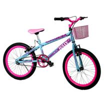Bicicleta Infantil Jully Aro 20 Com Cesta Cor Azul Colli