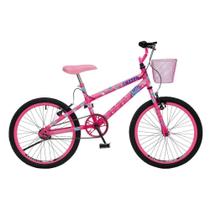 Bicicleta Infantil Jully Aro 20 Com Cesta Cor Rosa Colli