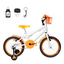 Bicicleta Infantil Masculina Aro 16 Alumínio Colorido + Kit Passeio