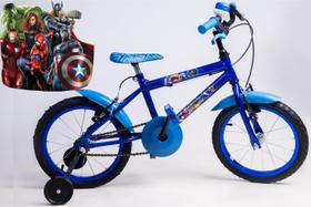 Bicicleta Infantil Masculina Aro 16 - Azul - Personagem - OLK Bike