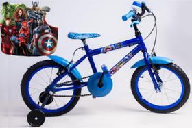Bicicleta Infantil Masculina Aro 16 - Azul - Personagem - OLK Bike
