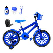 Bicicleta Infantil Masculina Aro 16 Nylon + Kit Passeio e Acelerador