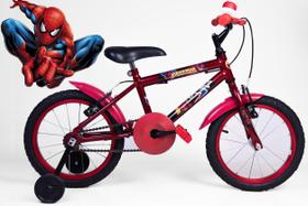 Bicicleta Infantil Masculina Aro 16 - Vermelha - Personagem - OLK Bike