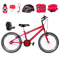 Bicicleta Infantil Masculina Aro 20 Aero + Kit Premium