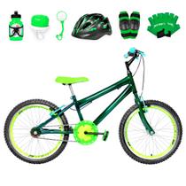 Bicicleta Infantil Masculina Aro 20 Aero + Kit Proteção