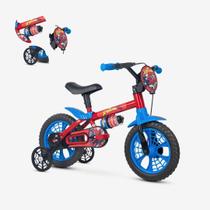 Bicicleta Infantil Masculina Homem Aranha Aro 12 C/ Rodinhas - Nathor